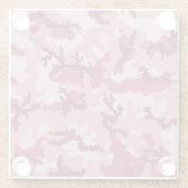 Dessous-de-verre En Verre Camouflage rose (Dos)