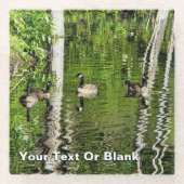 Dessous-de-verre En Verre (Canada) Oie verte (Devant)