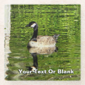 Dessous-de-verre En Verre (Canada) Oie verte (Devant)