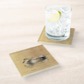 Dessous-de-verre En Verre Canard à mâle (Incliné)