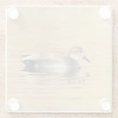 Dessous-de-verre En Verre Canard à mâle (Dos)