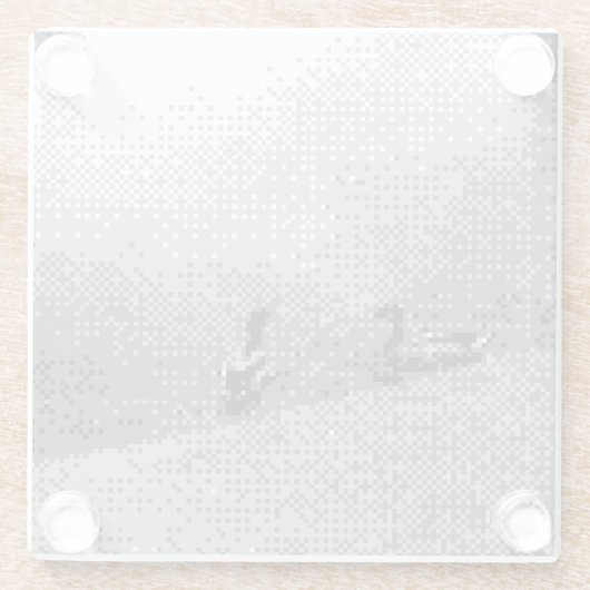 Dessous-de-verre En Verre canards d'art pixel (Dos)