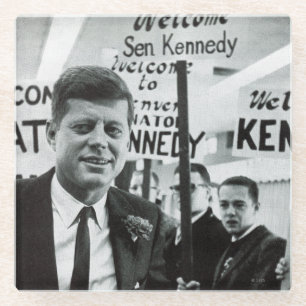 Dessous-de-verre En Verre Candidat Kennedy