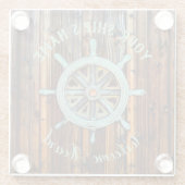 Dessous-de-verre En Verre Capitaine Wheel (Dos)