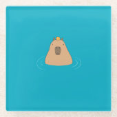 Dessous-de-verre En Verre Capybara (Devant)
