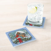 Dessous-de-verre En Verre Cardinal Feast Blue (Incliné)