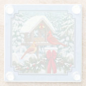 Dessous-de-verre En Verre Cardinal Feast Blue (Dos)