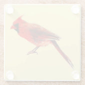 Dessous-de-verre En Verre Cardinal(s) (Dos)