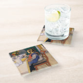 Dessous-de-verre En Verre Carl Larsson A Late Risques Miserable Breakfast (Incliné)