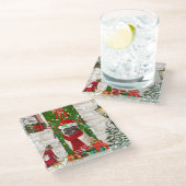 Dessous-de-verre En Verre Carlin Chien Noël (Incliné)