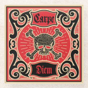 Dessous-de-verre En Verre Carpe Diem