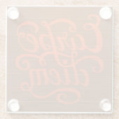 Dessous-de-verre En Verre Carpe Diem (Dos)