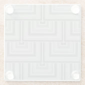 Dessous-de-verre En Verre Carré gris (Dos)