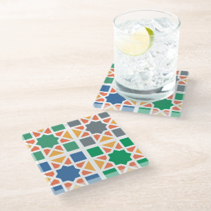 Dessous-de-verre En Verre Carreaux Andalous 4