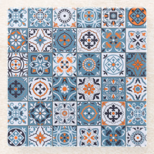 Dessous-de-verre En Verre Carrelage marocain : Vintage Élégance sans Seamles