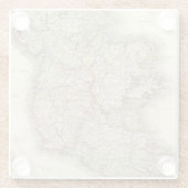 Dessous-de-verre En Verre Carte de l'Irlande (Dos)