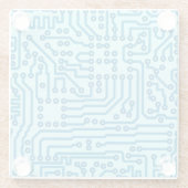 Dessous-de-verre En Verre Carte électronique de Digitals (Dos)