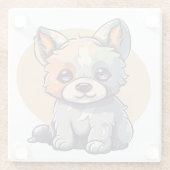 DESSOUS-DE-VERRE EN VERRE CARTOON POPPY (Dos)