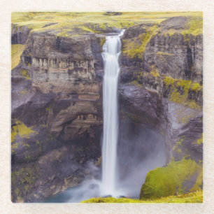 Dessous-de-verre En Verre Cascade de Haifoss, Islande