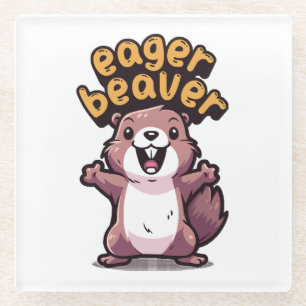 Dessous-de-verre En Verre Castor Eager