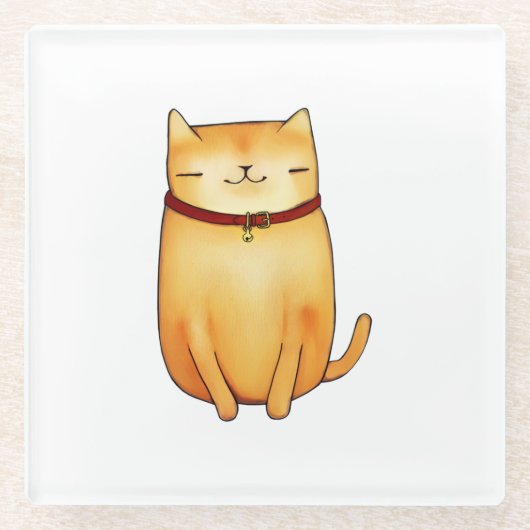 Dessous-de-verre En Verre Cat (Devant)