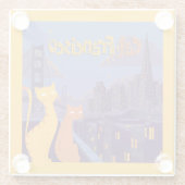 Dessous-de-verre En Verre Cat Francisco (Dos)