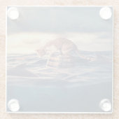 Dessous-de-verre En Verre Cat Nap Dream ou cauchemar (Dos)