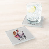 Dessous-de-verre En Verre Caution père et fille (10) (Incliné)