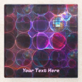 Dessous-de-verre En Verre Cavitation numérique (Devant)