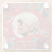 Dessous-de-verre En Verre Célébration commémorative de la vie Cadeaux funéra (Dos)