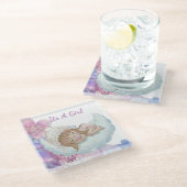 Dessous-de-verre En Verre Celestial Baby shower  (Incliné)