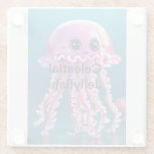 Dessous-de-verre En Verre Célestial Jellyfish (Dos)