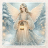 Dessous-de-verre En Verre Celestial Winter Angel Lantern of Grace (Devant)