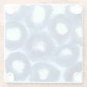 Dessous-de-verre En Verre Cercles d'impression d'aquarelle Indigio (Dos)