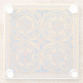 Dessous-de-verre En Verre Cercles médiévaux (Dos)