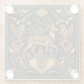 Dessous-de-verre En Verre Cerf sauvage rustique (Dos)