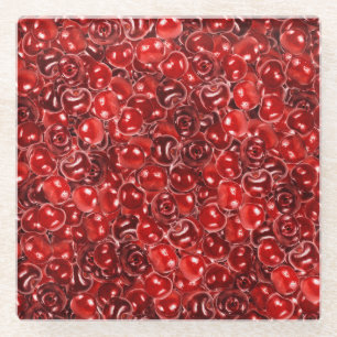 Dessous-de-verre En Verre Cerises sucrées