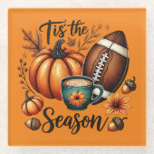 Dessous-de-verre En Verre C'est la saison automnale (Devant)