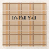 Dessous-de-verre En Verre C'est l'automne (Devant)