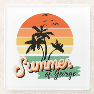 Dessous-de-verre En Verre C'est l'été de George