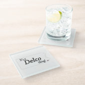 Dessous-de-verre En Verre C'est un truc de DELCO ! (Incliné)