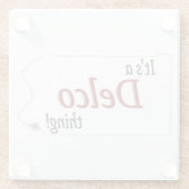 Dessous-de-verre En Verre C'est un truc Delco (R) (Dos)