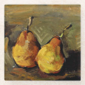 Dessous-de-verre En Verre Cezanne - Deux poires (Devant)