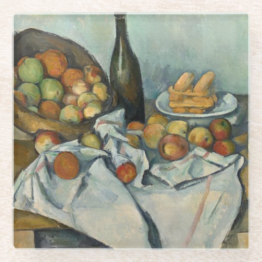 Dessous-de-verre En Verre Cezanne Panier Pommes Impressionnisme Art (Devant)