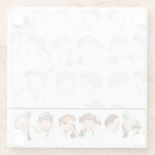 Dessous-de-verre En Verre Chaîne de Gossip 4 (Dos)