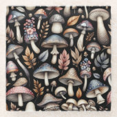 Dessous-de-verre En Verre Champignons mystiques (Devant)