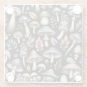 Dessous-de-verre En Verre Champignons mystiques (Dos)