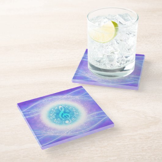 Dessous-de-verre En Verre Chanson de Fairy (Incliné)