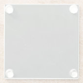 Dessous-de-verre En Verre Charcoal Marble Elegant Modern Aesthetic Style (Dos)