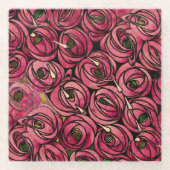 Dessous-de-verre En Verre Charles Mackintosh, Rose (Devant)